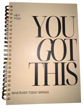 YOU GOT THIS Beige Spiral Notebook